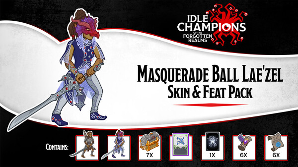 Idle Champions - Masquerade Ball Lae'zel Skin & Feat Pack