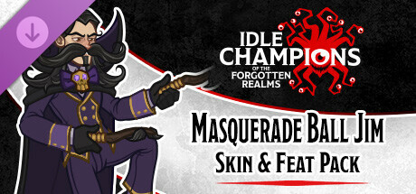 idle champions - masquerade ball jim skin & feat pack vertical card thumbnail