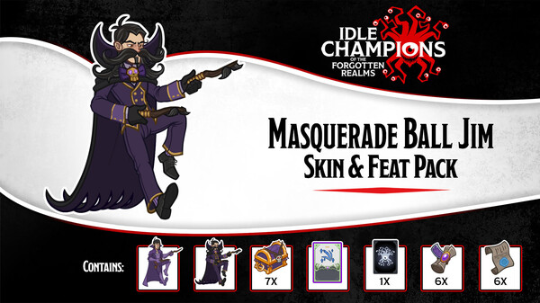 Idle Champions - Masquerade Ball Jim Skin & Feat Pack
