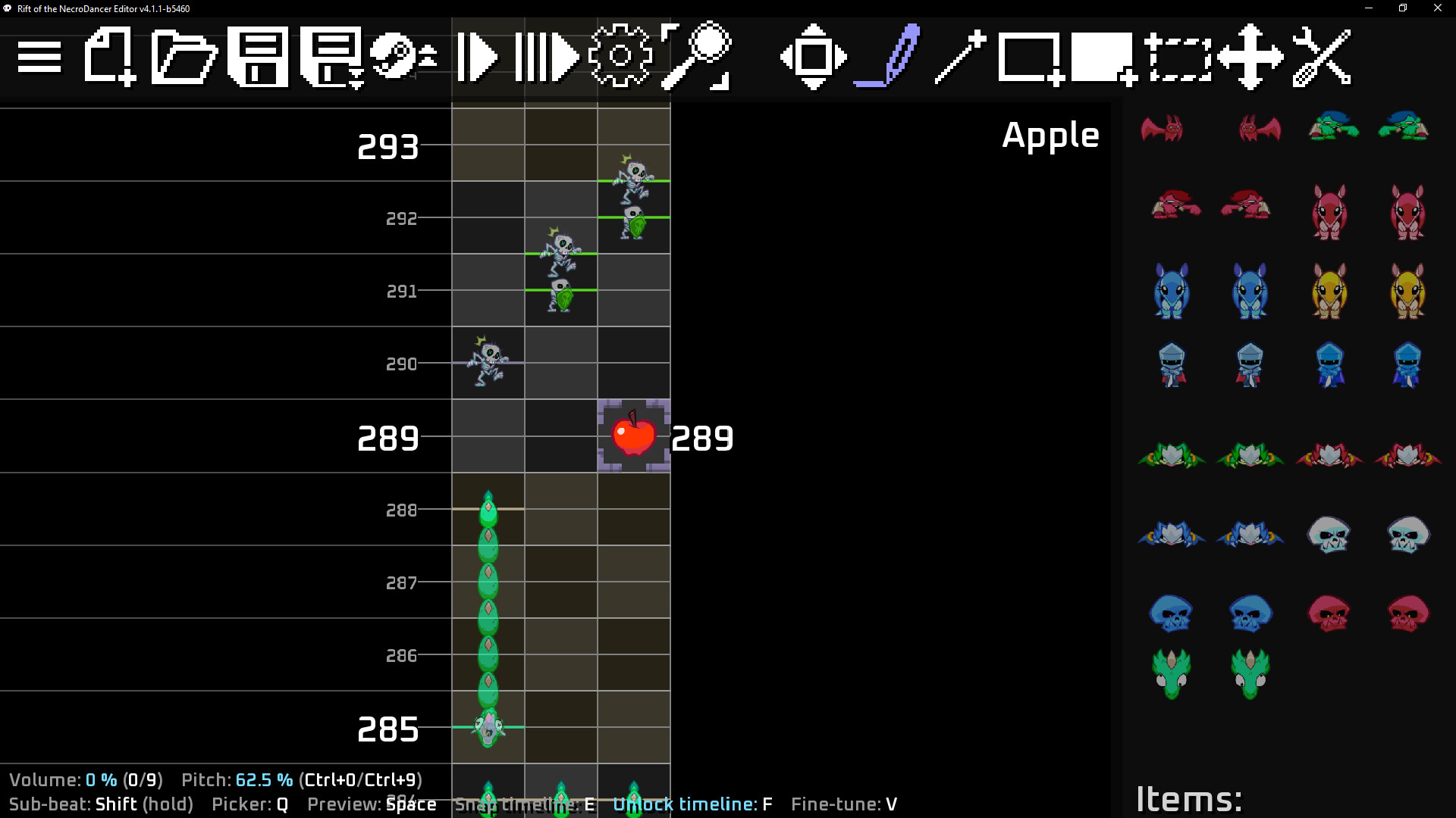 Rift of the NecroDancer Level Editor screenshot 3