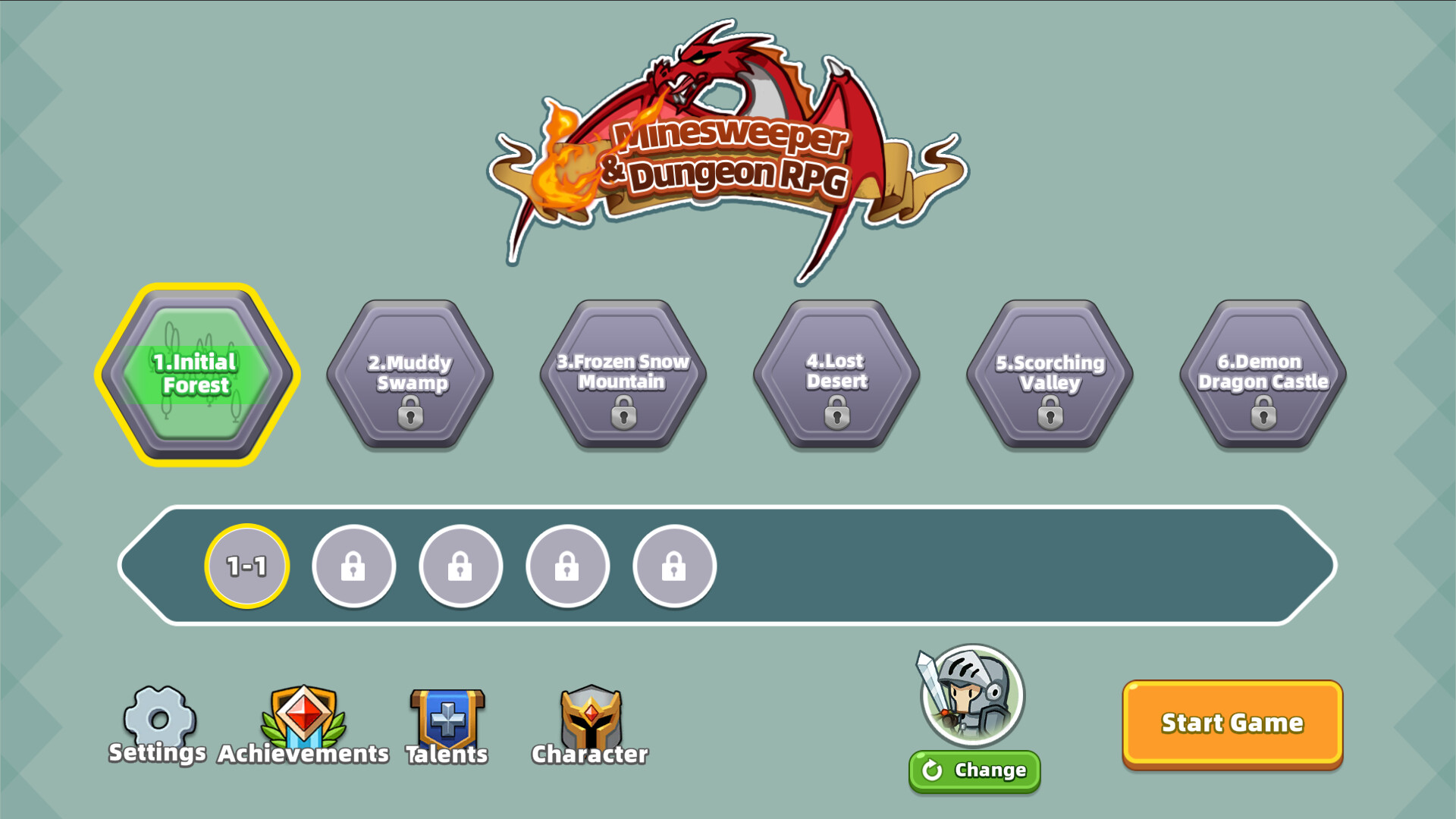#4. Minesweeper & Dungeon RPG - 扫雷与地下城 (Steam) By: 501JOY