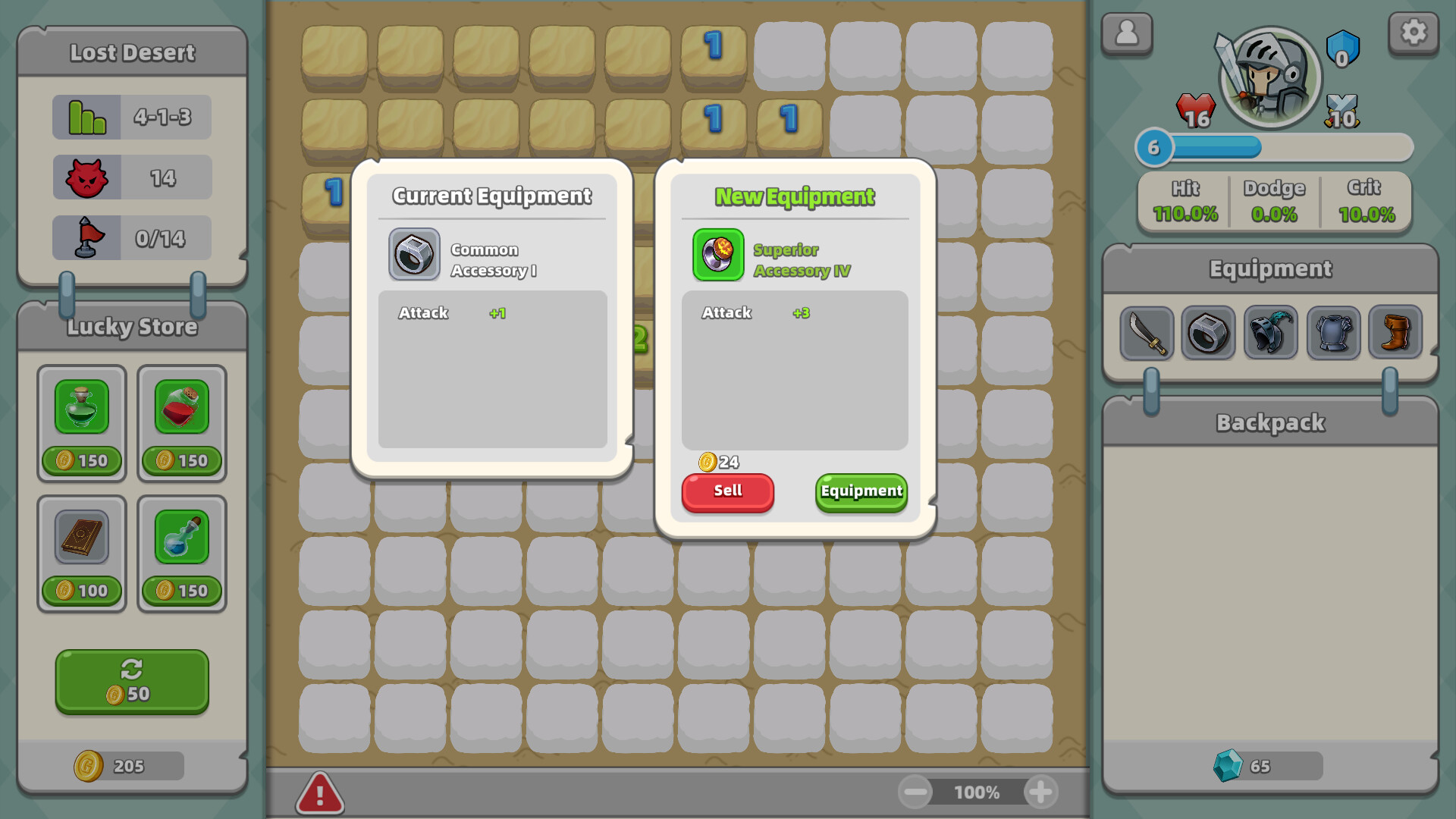 #3. Minesweeper & Dungeon RPG - 扫雷与地下城 (Steam) By: 501JOY
