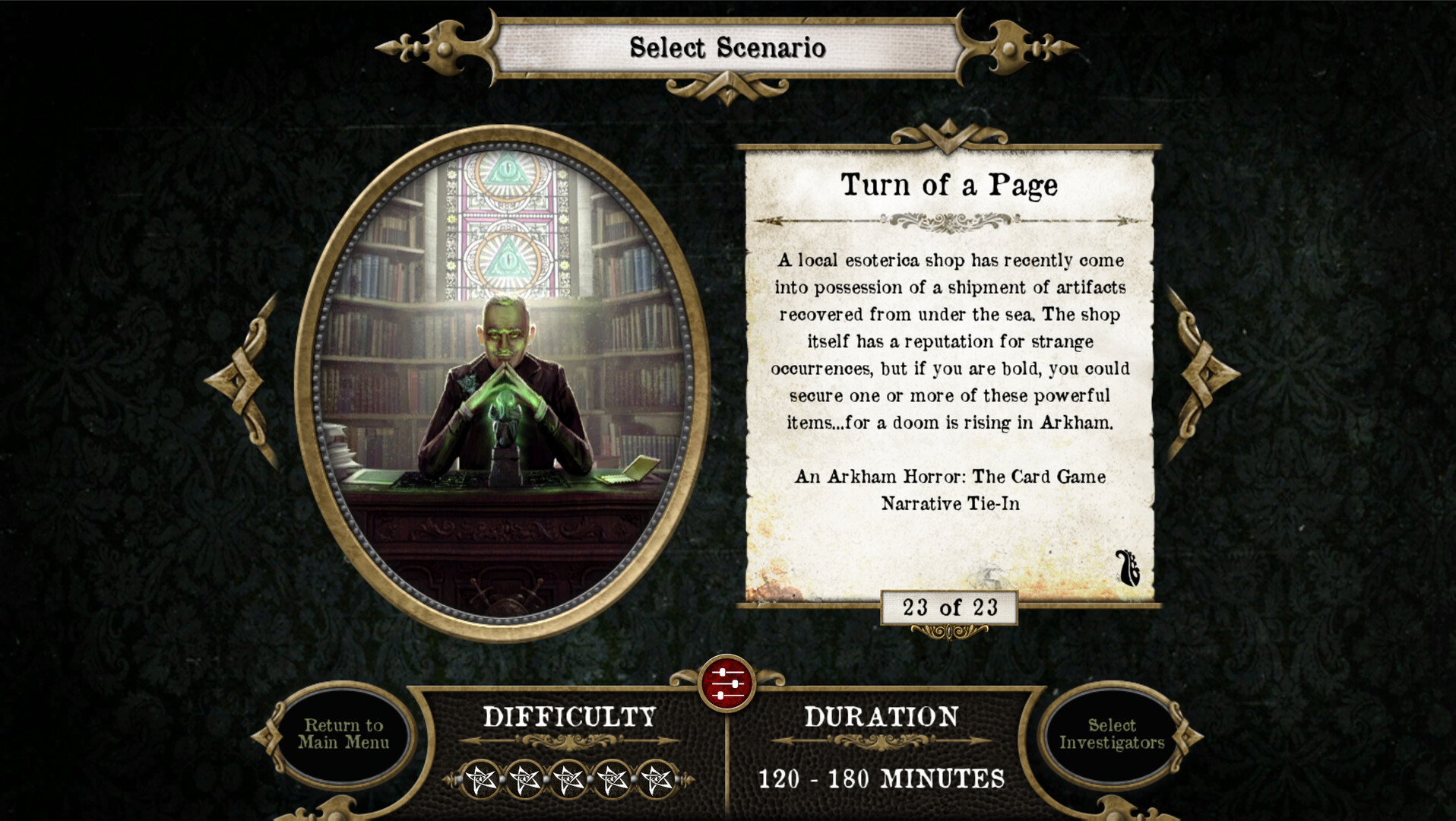 Mansions of Madness - Turn of a Page Featured Screenshot #1