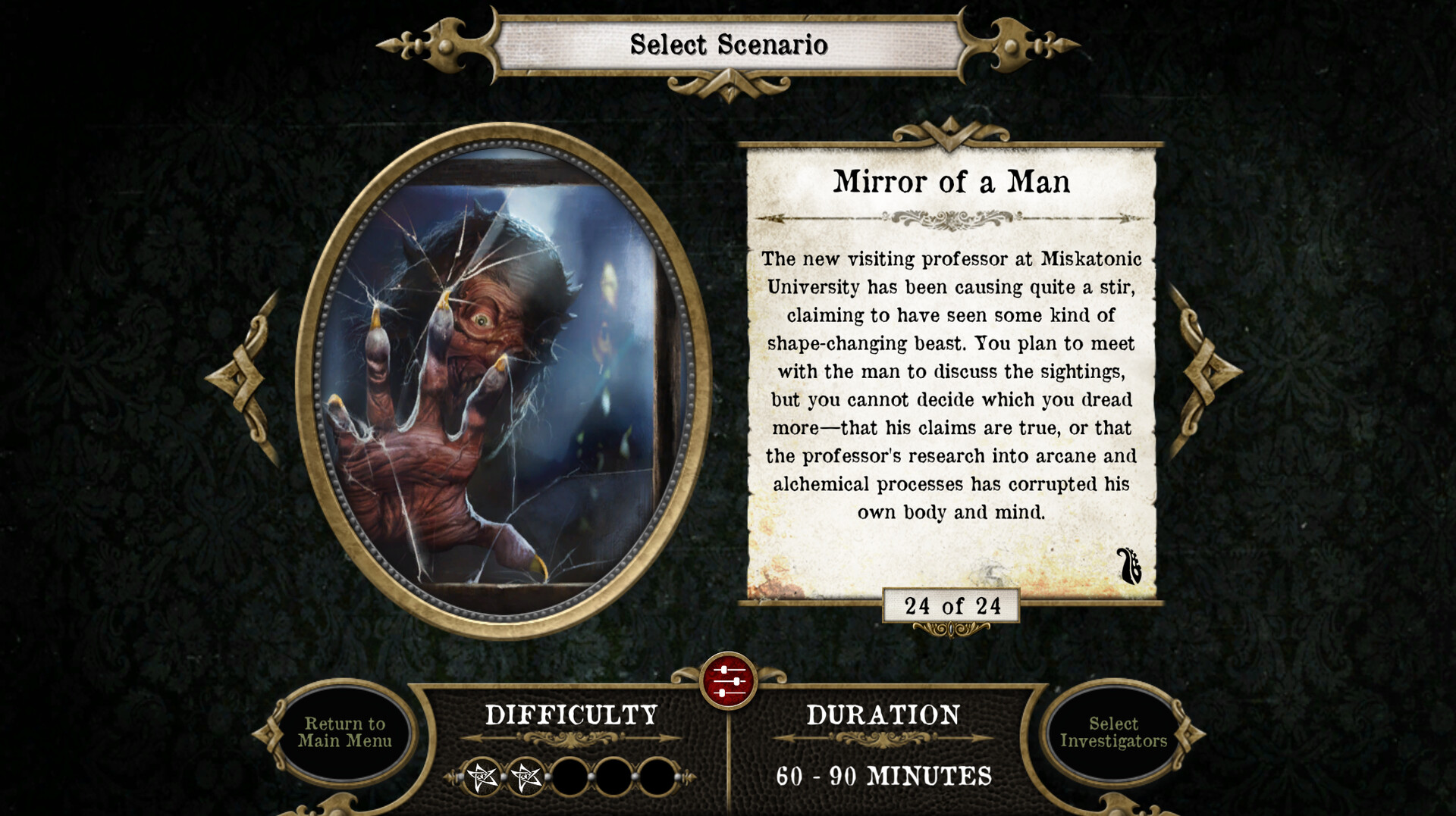 Mansions of Madness - Mirror of a Man Featured Screenshot #1