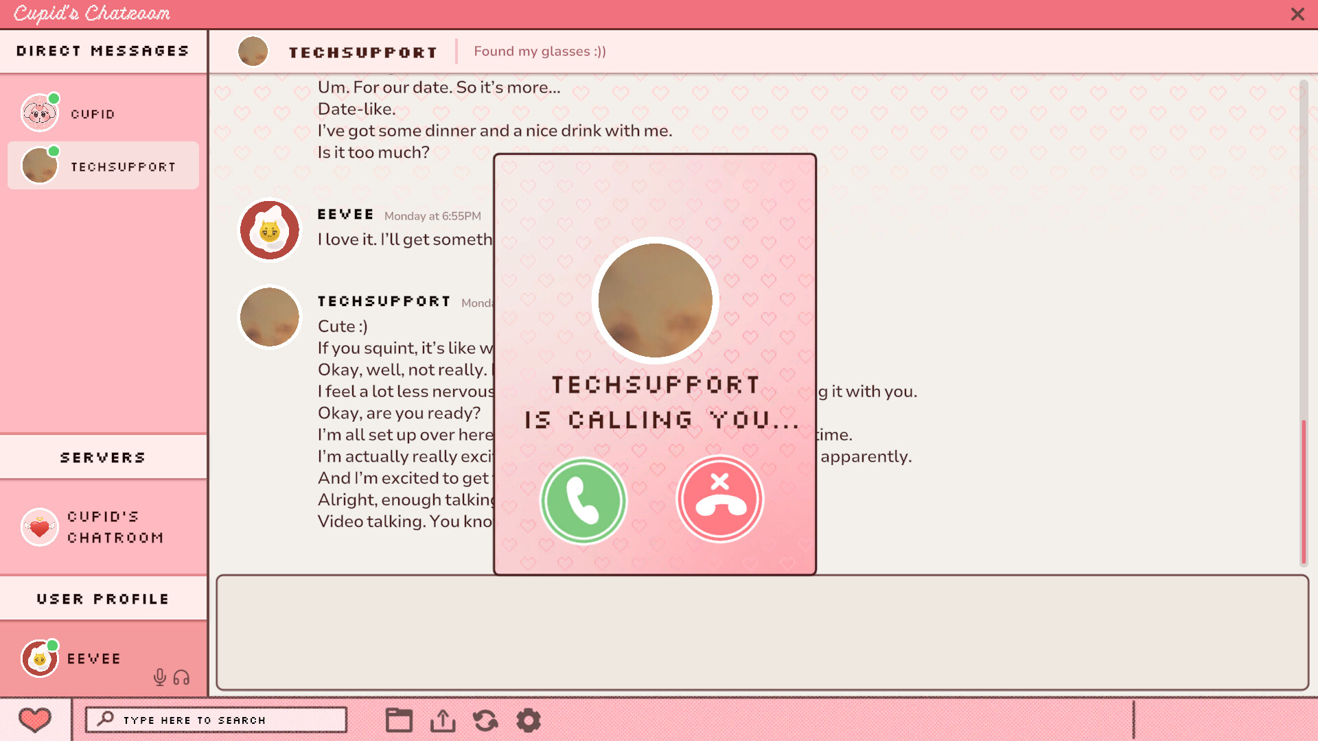 Cupid's Chatroom screenshot