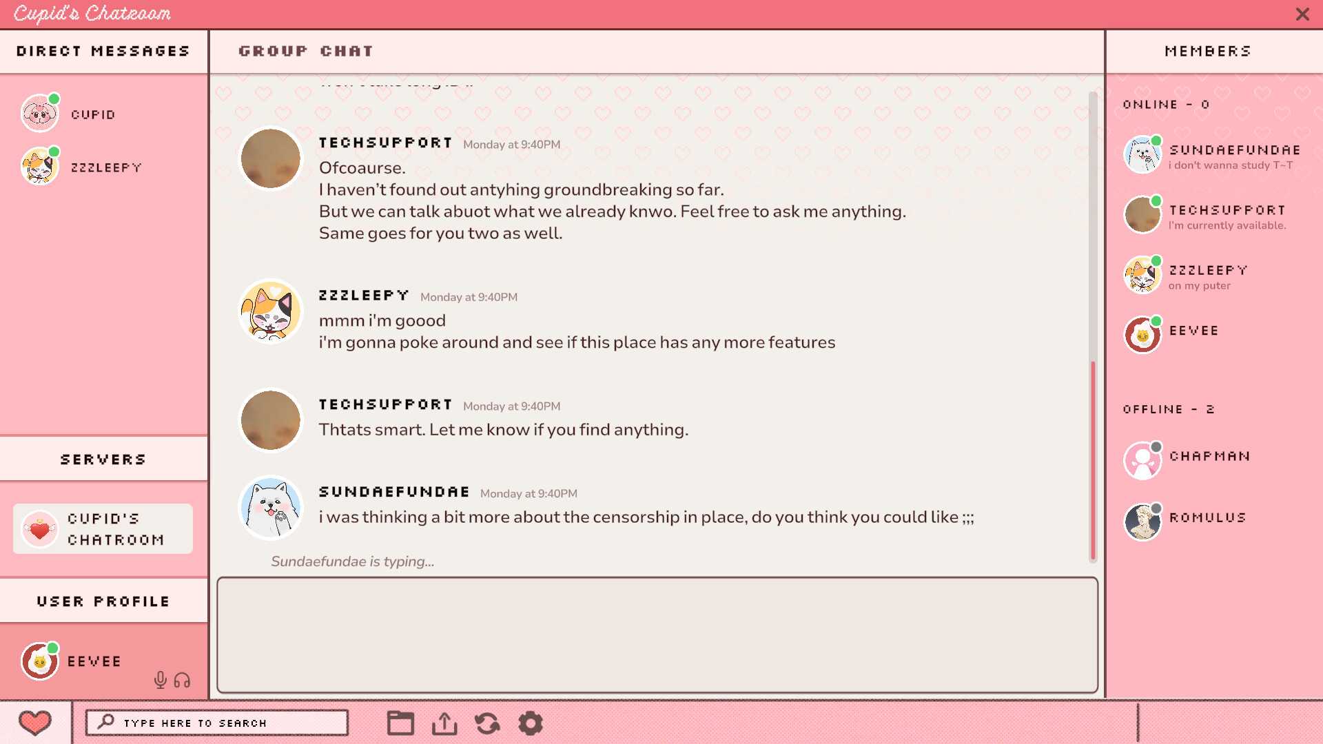 Cupid's Chatroom screenshot #3