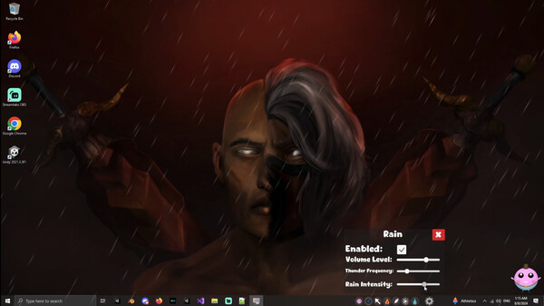 Cozy Desktop: Relaxing Weather and Atmosphere.