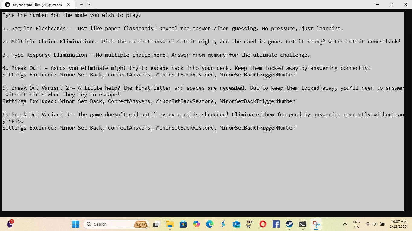 Retro Elimination Flashcards screenshot 4