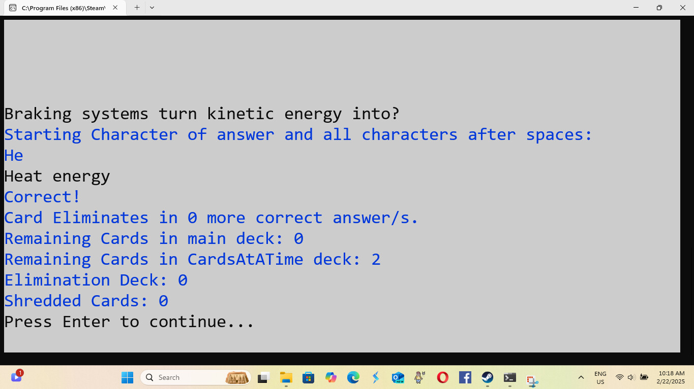 Retro Elimination Flashcards screenshot 2
