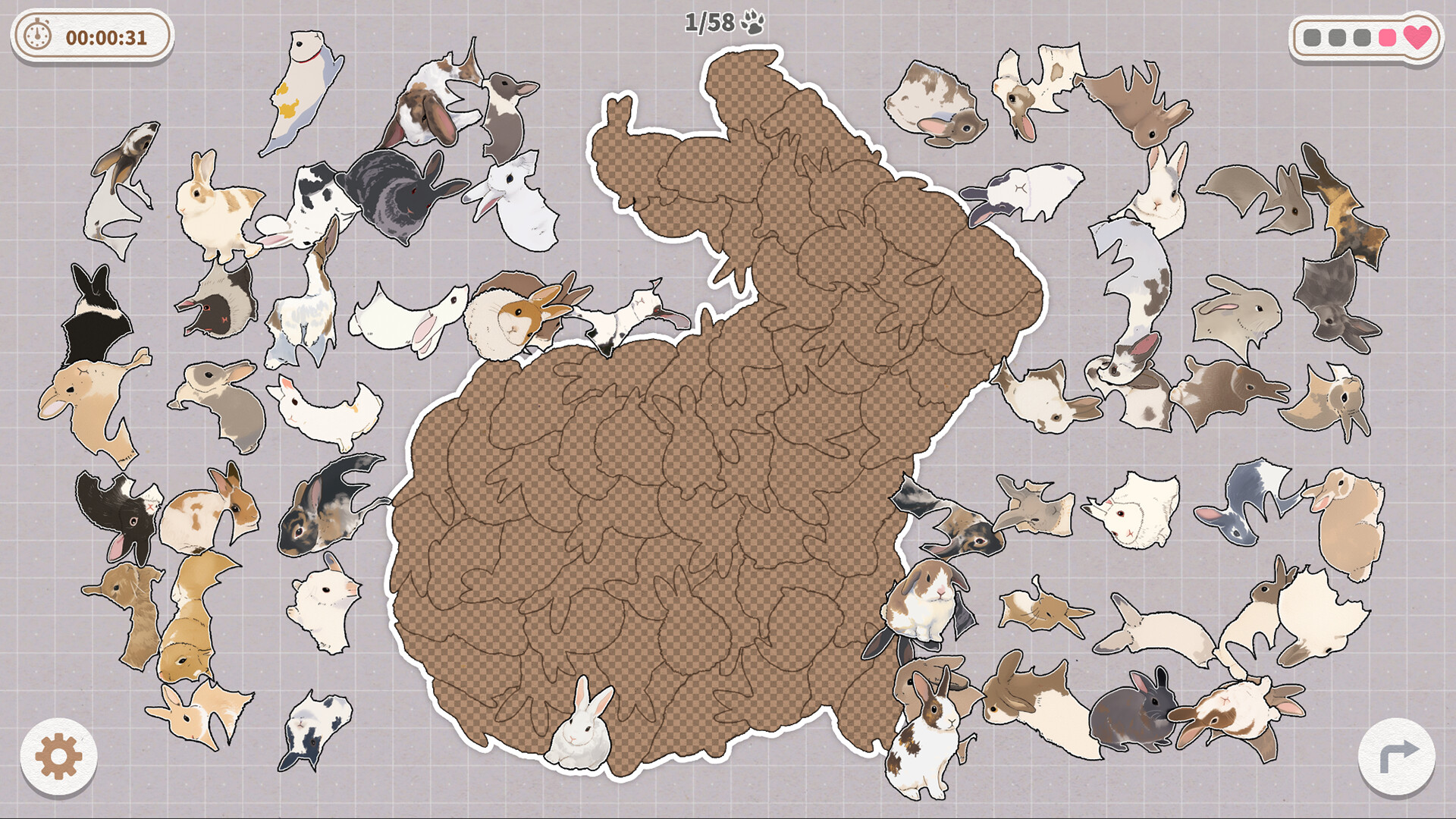 Bunnies Huddled Together screenshot #8