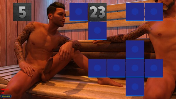 Sexy Memory Puzzle - Gay Sauna screenshot 2