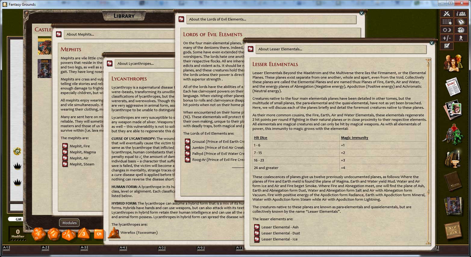 Fantasy Grounds - C&C: Classic Monsters Featured Screenshot #1