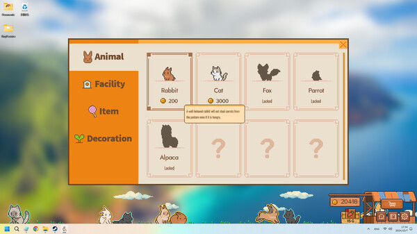 デスクトップ小動物牧場 screenshot 4