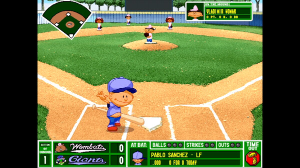 Скриншот из Backyard Baseball '97
