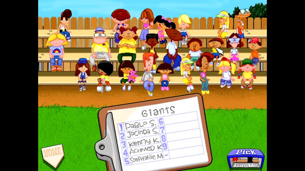 Скриншот из Backyard Baseball '97
