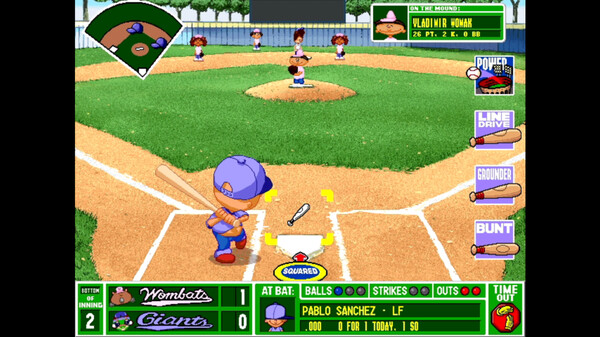 Screenshot z Backyard Baseball '97