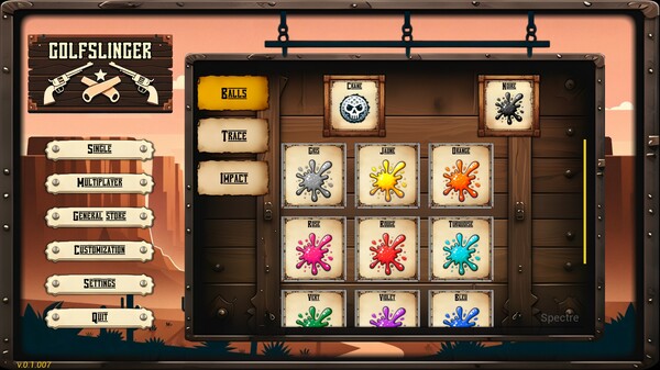 Screenshot z Golfslinger