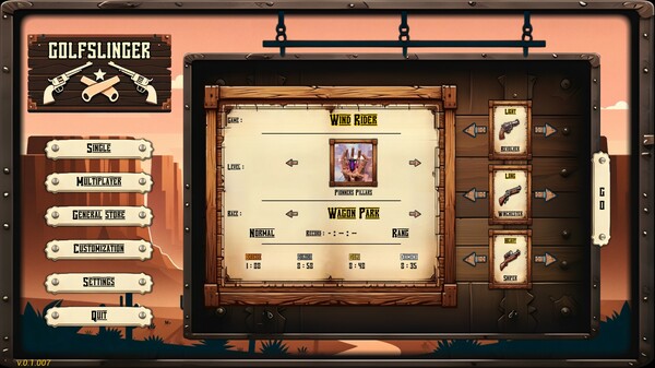 Screenshot z Golfslinger