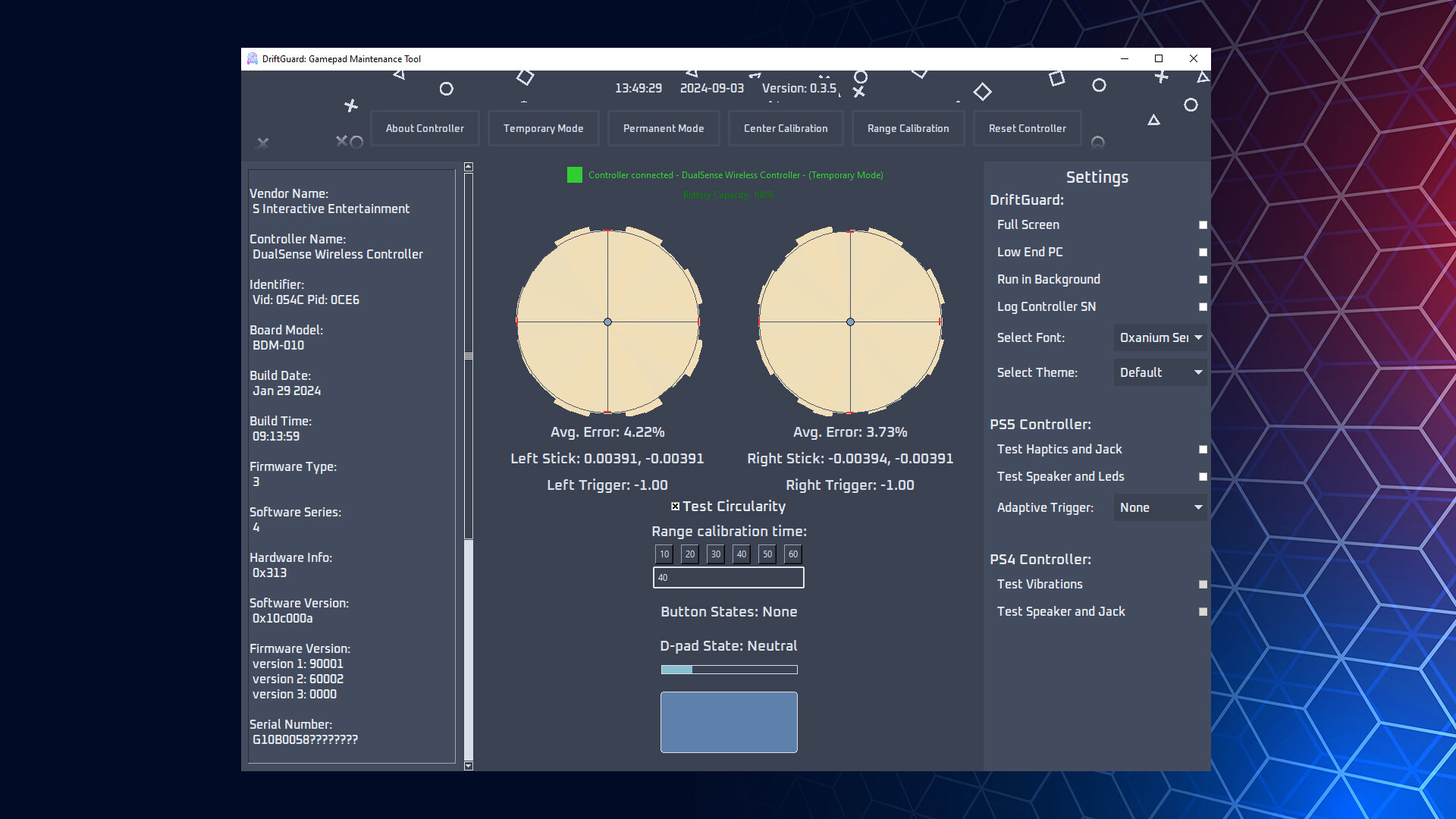 DriftGuard: Gamepad Maintenance Tool screenshot 5