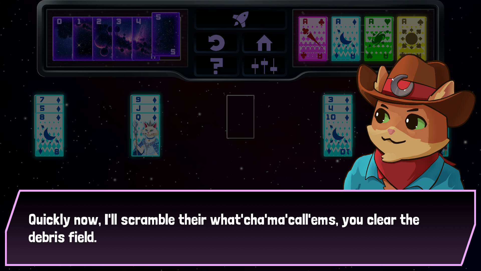 Space Cat Solitaire screenshot #4