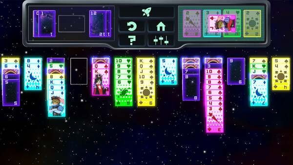 Скриншот 1 из игры Space Cat Solitaire