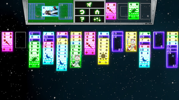 Space Cat Solitaire screenshot 1