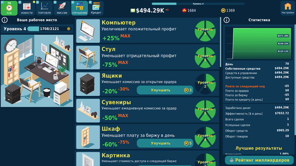 Screenshot z Stock Exchange Game