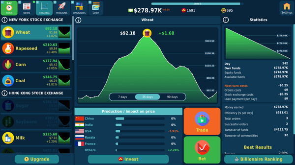 Скриншот из Stock Exchange Game