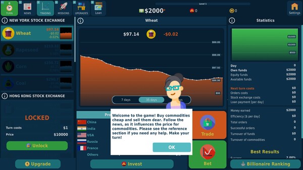 Скриншот из Stock Exchange Game