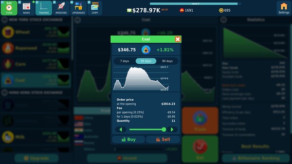 Скриншот из Stock Exchange Game