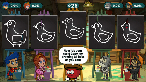 Screenshot of Educational Family Games gameplay showing in-action mechanics