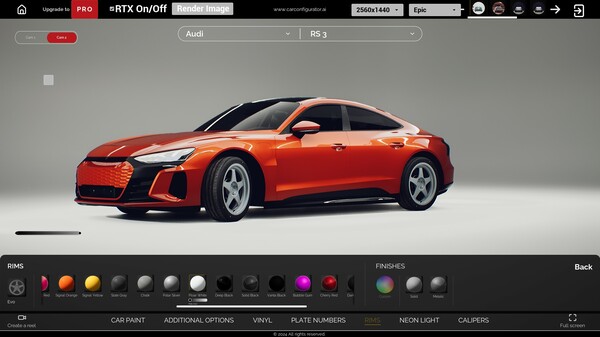 Realistic 3D Car Configurator screenshot 6