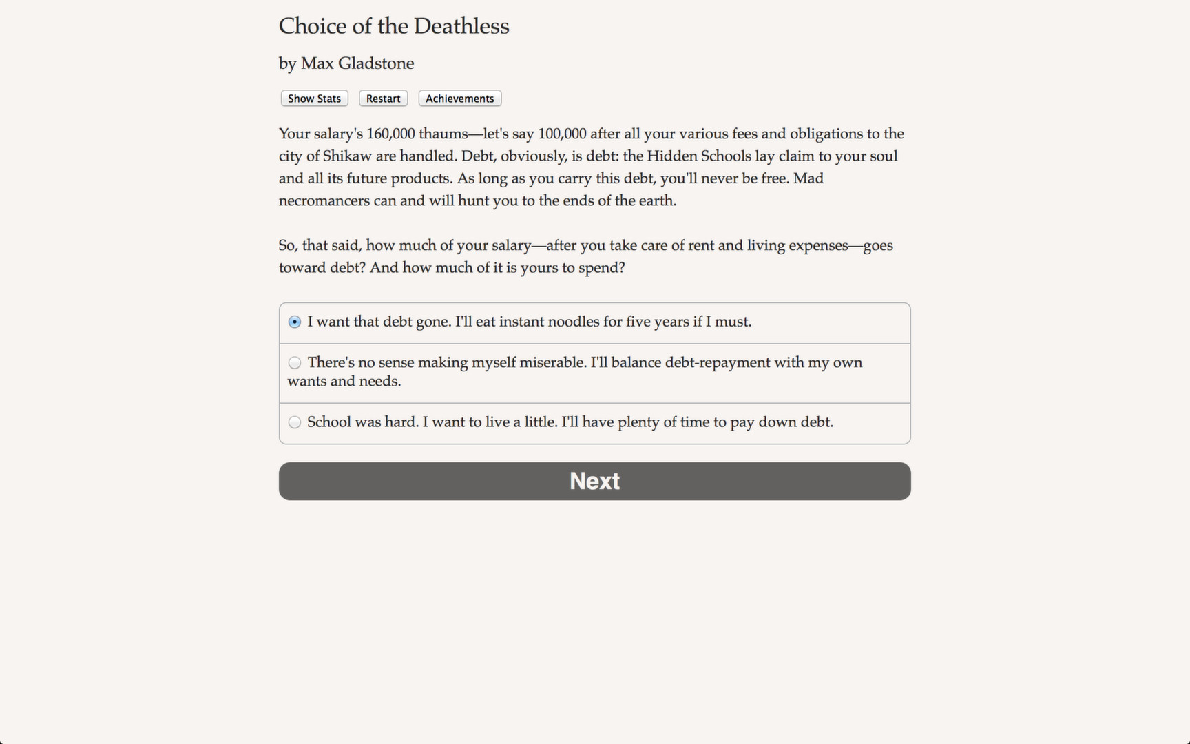Choice of the Deathless screenshot #2