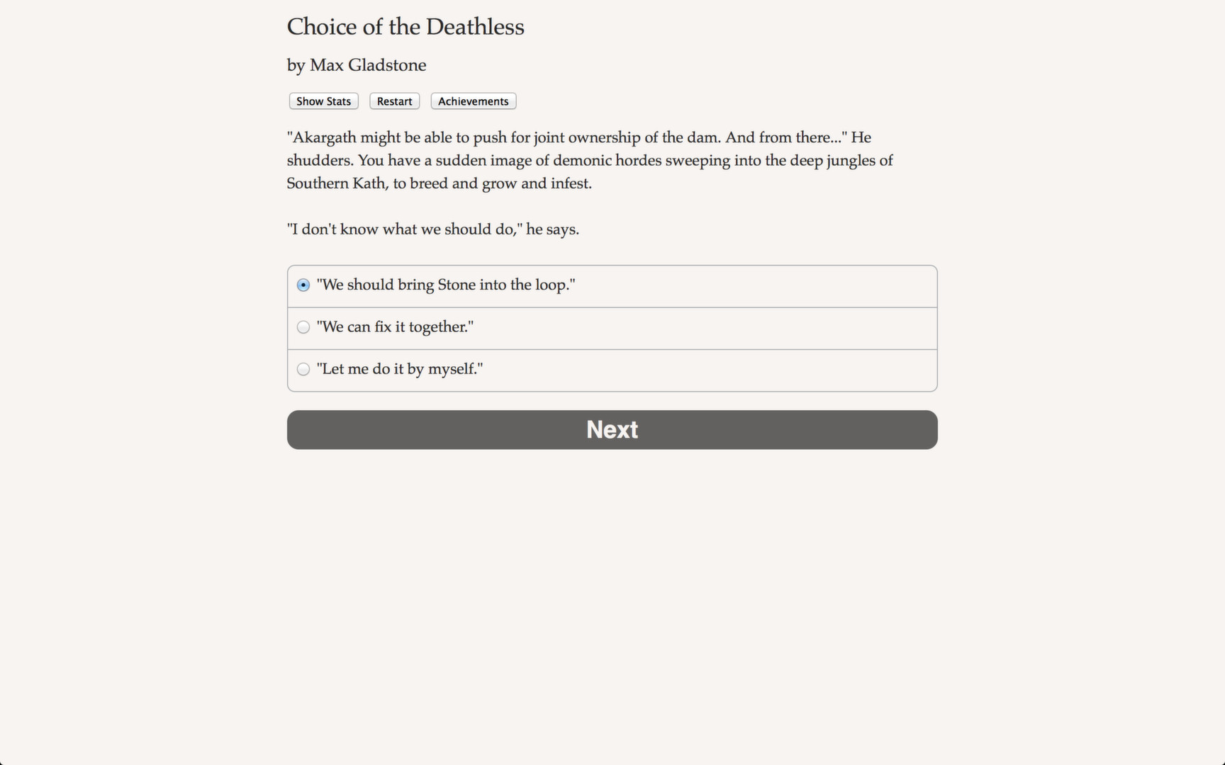 Choice of the Deathless screenshot #3