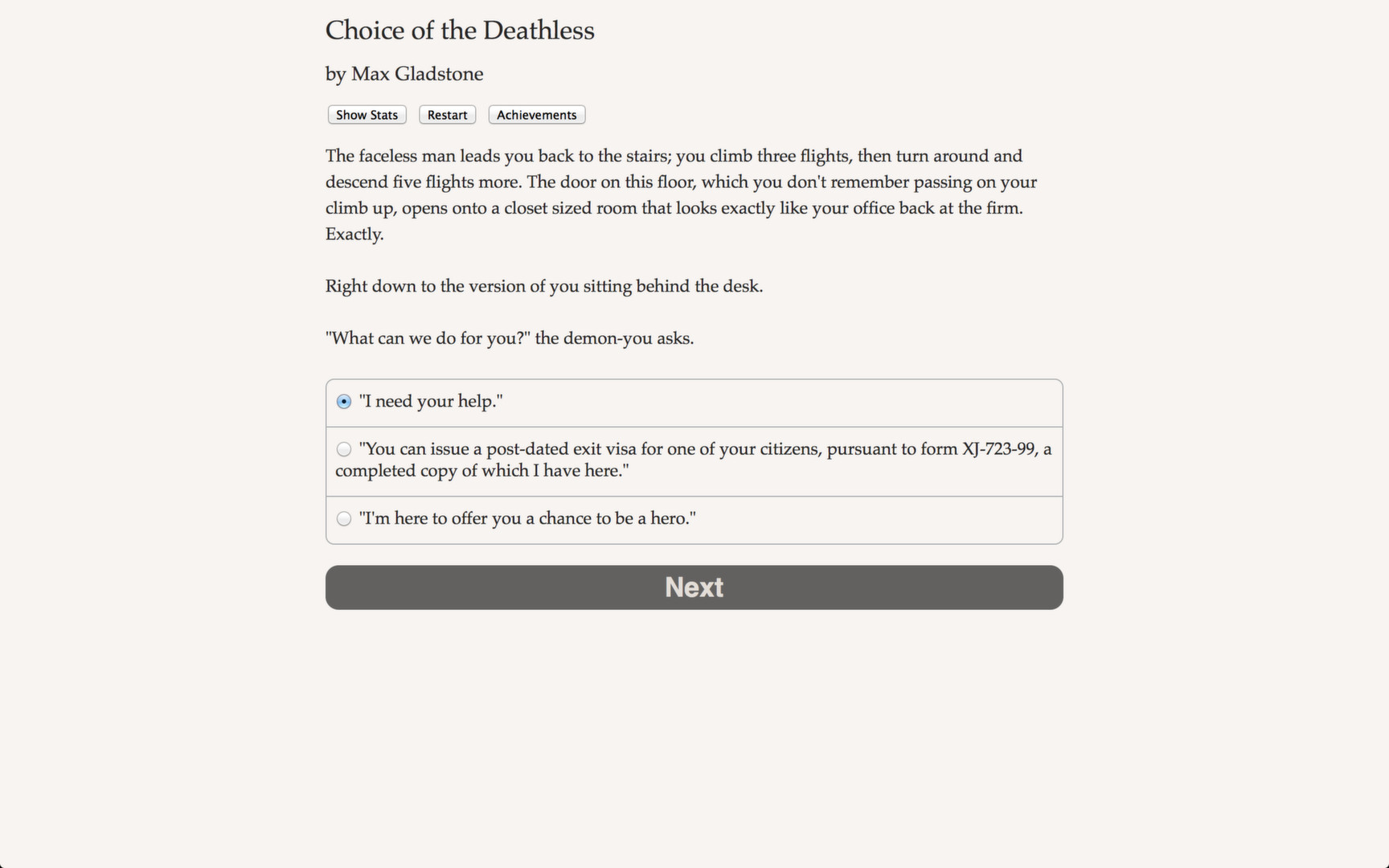 Choice of the Deathless screenshot #5