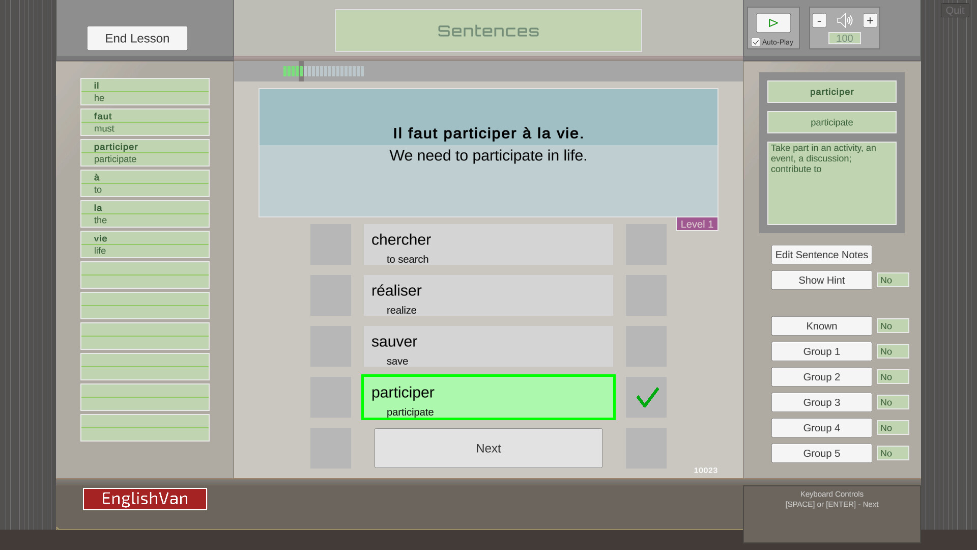 EnglishVan screenshot