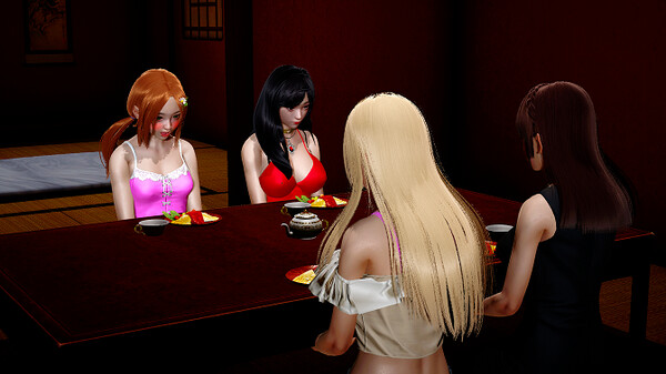 Screenshot of Yuri Party! gameplay showing in-action mechanics