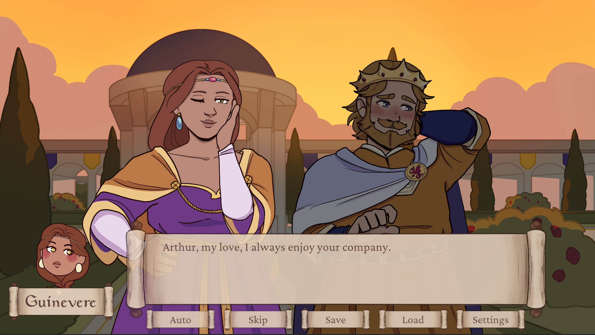 Camelot Crush: A Round Table Dating Sim screenshot