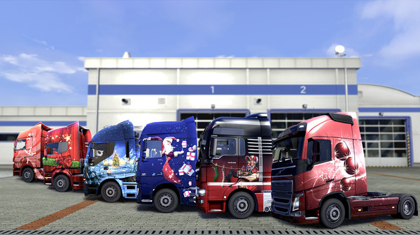 KHAiHOM.com - Euro Truck Simulator 2 - Christmas Paint Jobs Pack