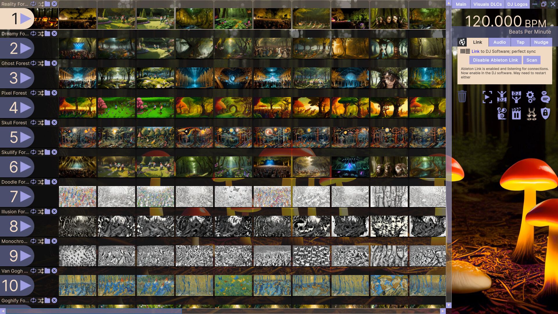 AI-VJ - Magic Forest Visuals PC gameplay screenshot 2 of 16