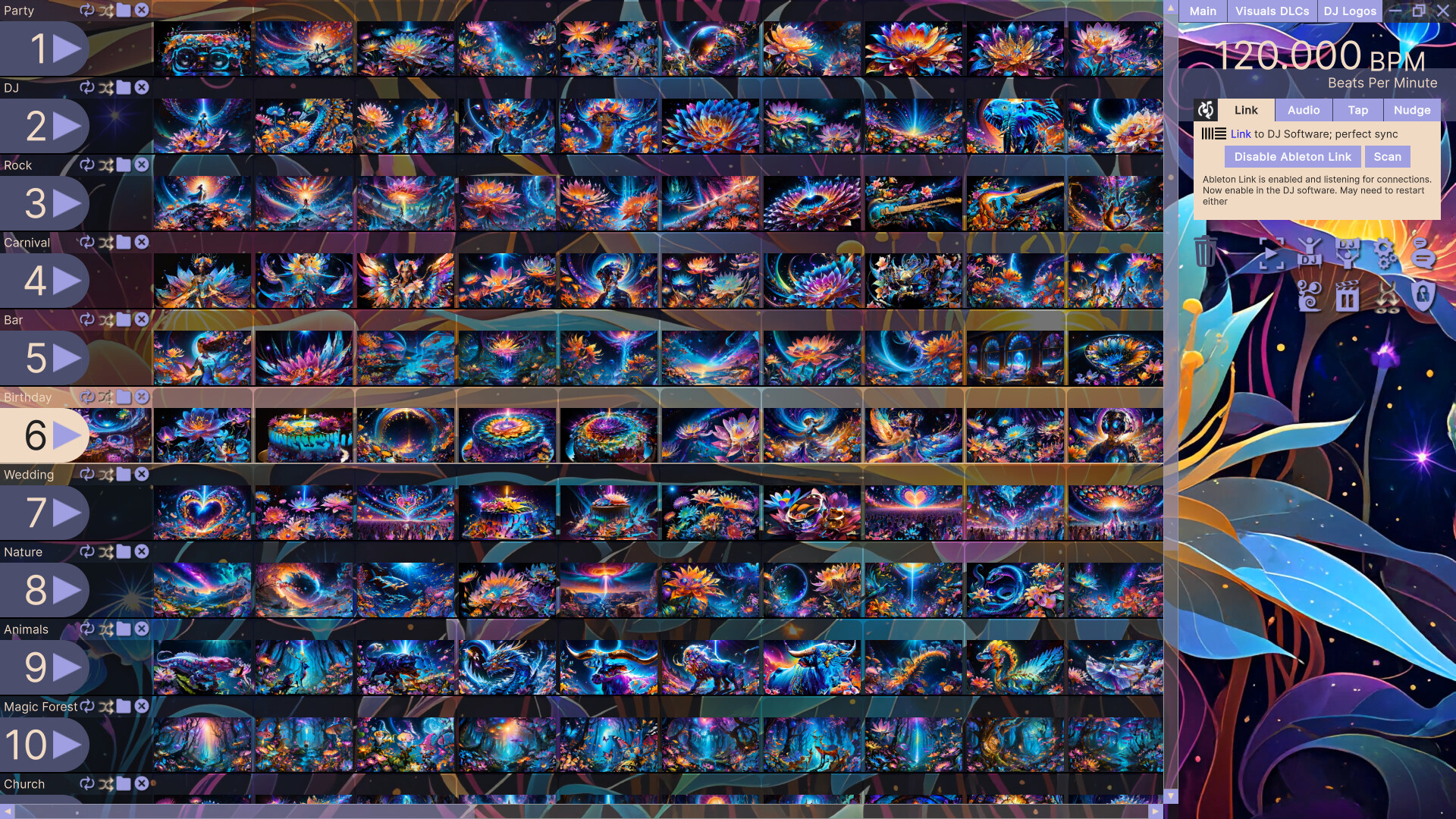 AI-VJ - Flowery 4k Visuals PC gameplay screenshot 2 of 16