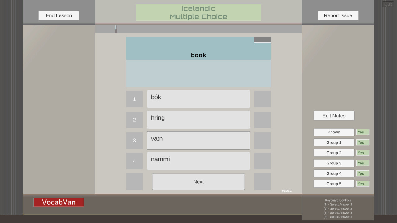 VocabVan - Icelandic Featured Screenshot #1