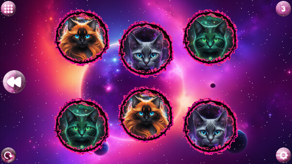 Скриншот из Space Memory: Cats