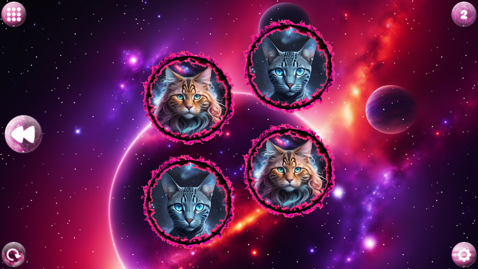 Space Memory: Cats screenshot 1