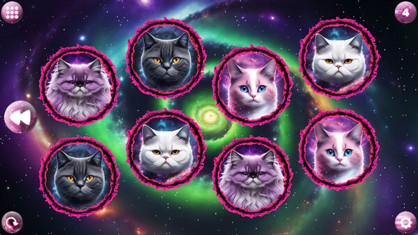 Скриншот из Space Memory: Cats