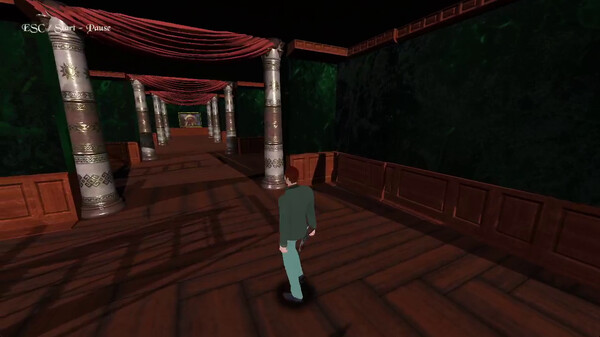 Screenshot of The Mansion of The Macabre gameplay showing in-action mechanics
