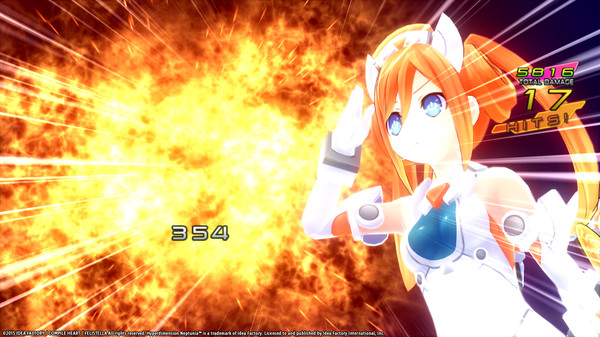 Screenshot z Hyperdimension Neptunia Re;Birth1 Uzume Battle Entry