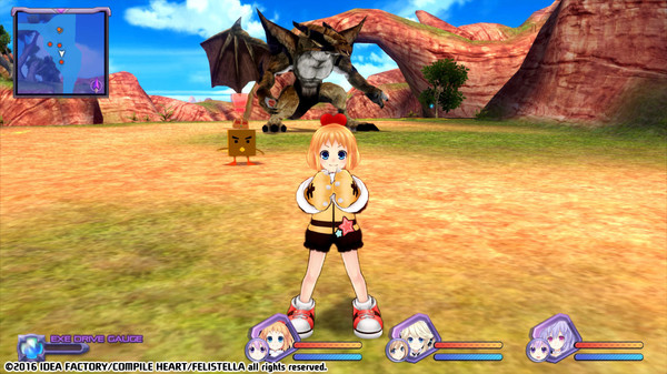 Screenshot z Hyperdimension Neptunia Re;Birth1 Peashy Battle Entry