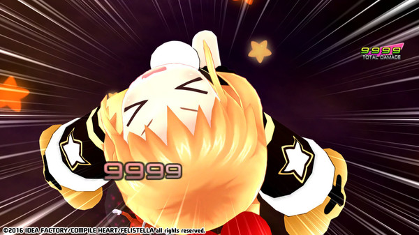 Screenshot z Hyperdimension Neptunia Re;Birth1 Peashy Battle Entry