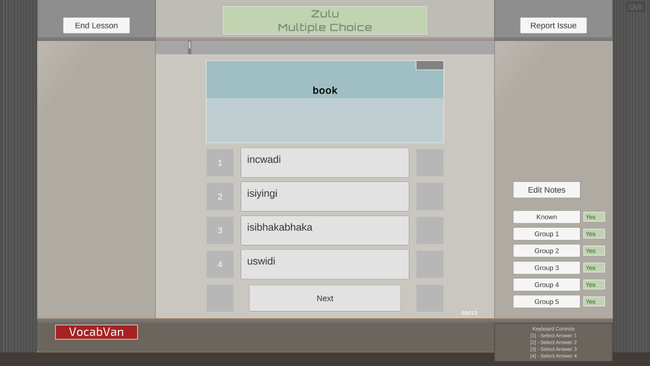 VocabVan - Zulu Featured Screenshot #1